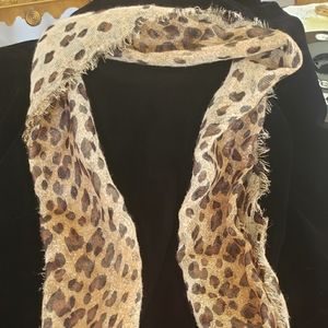 Leopard print scarf
